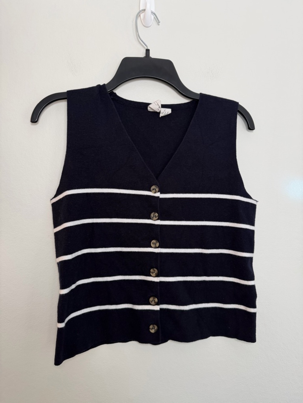 Joie Navy & White Striped Sweater Vest Tank – Women’s Medium